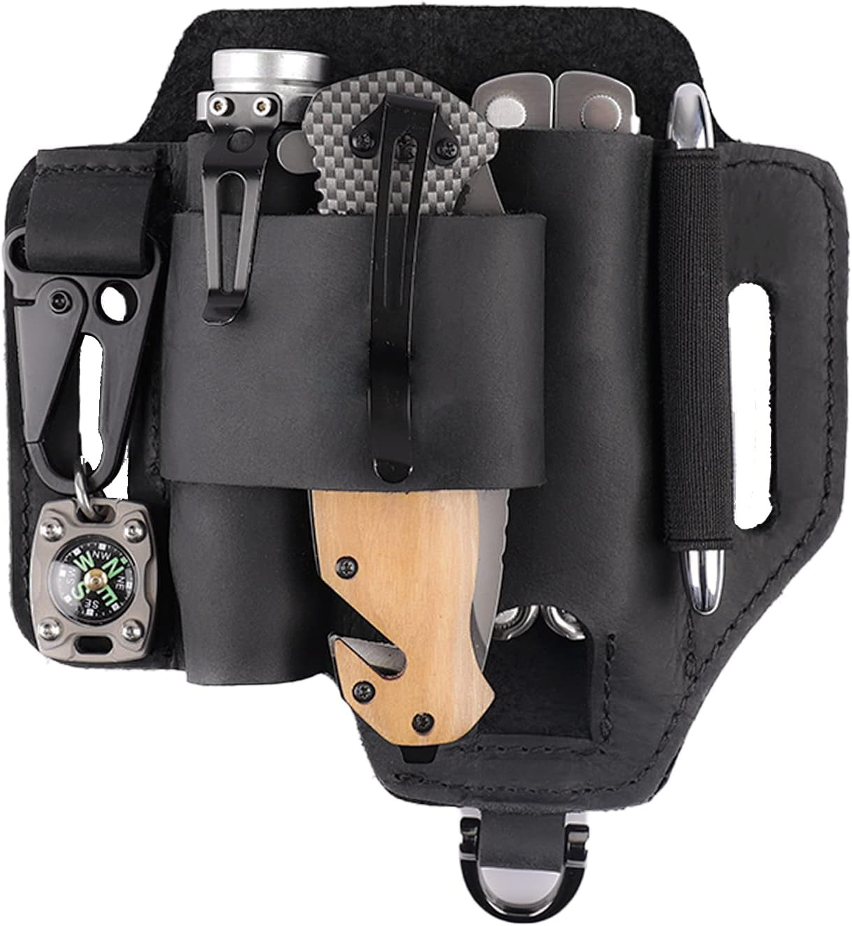 🔧 EDC Leather Multitool Belt Organizer💖