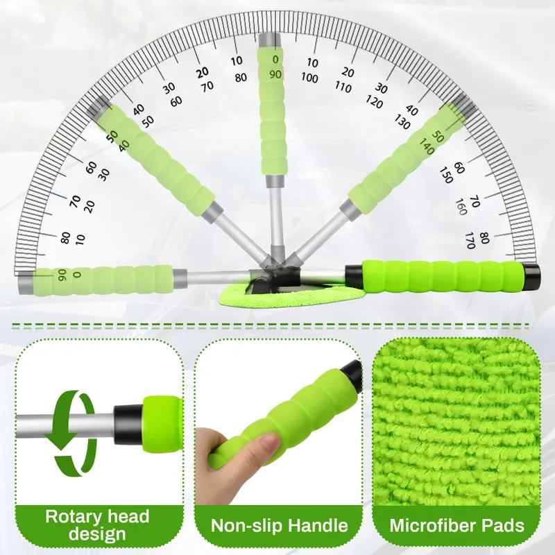 💥 💥 Windshield Cleaning Tool-Microfiber Car Window Cleaner 🔥