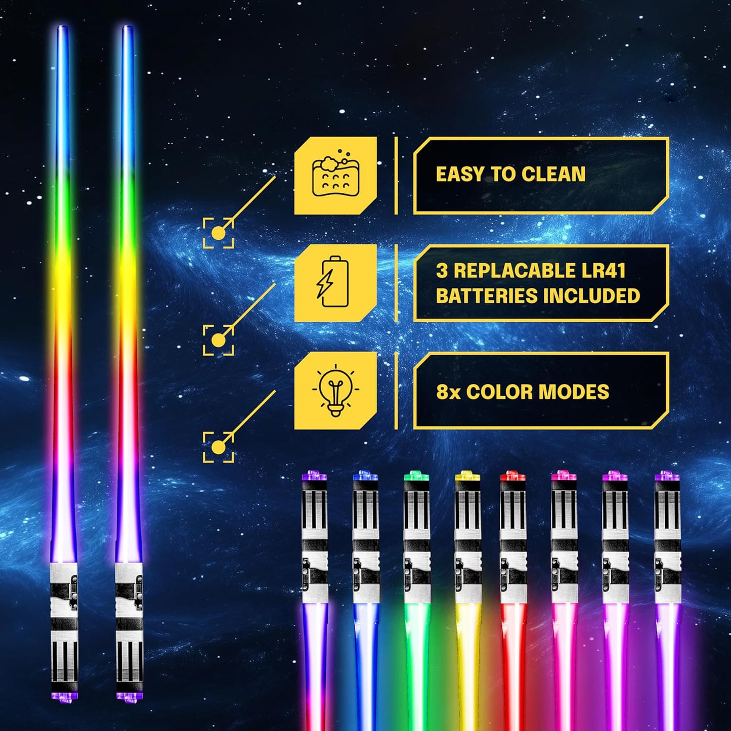 🥢LightSaber Chopsticks Light Up Saber Led✨ -🎉Thanksgiving Special Offers