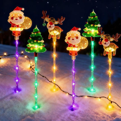 6-Pack Solar Christmas Decorative Lights - LED Fairy