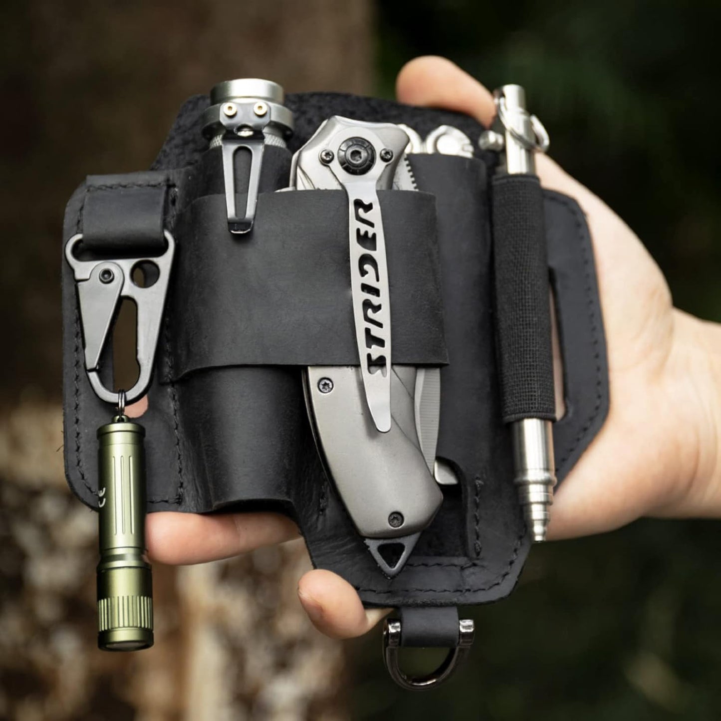 🔧 EDC Leather Multitool Belt Organizer💖