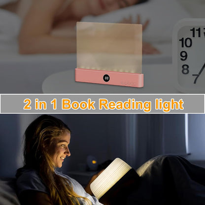 😍Rechargeable Clear LED Flat Reading Light -for Reading in Bed at Night