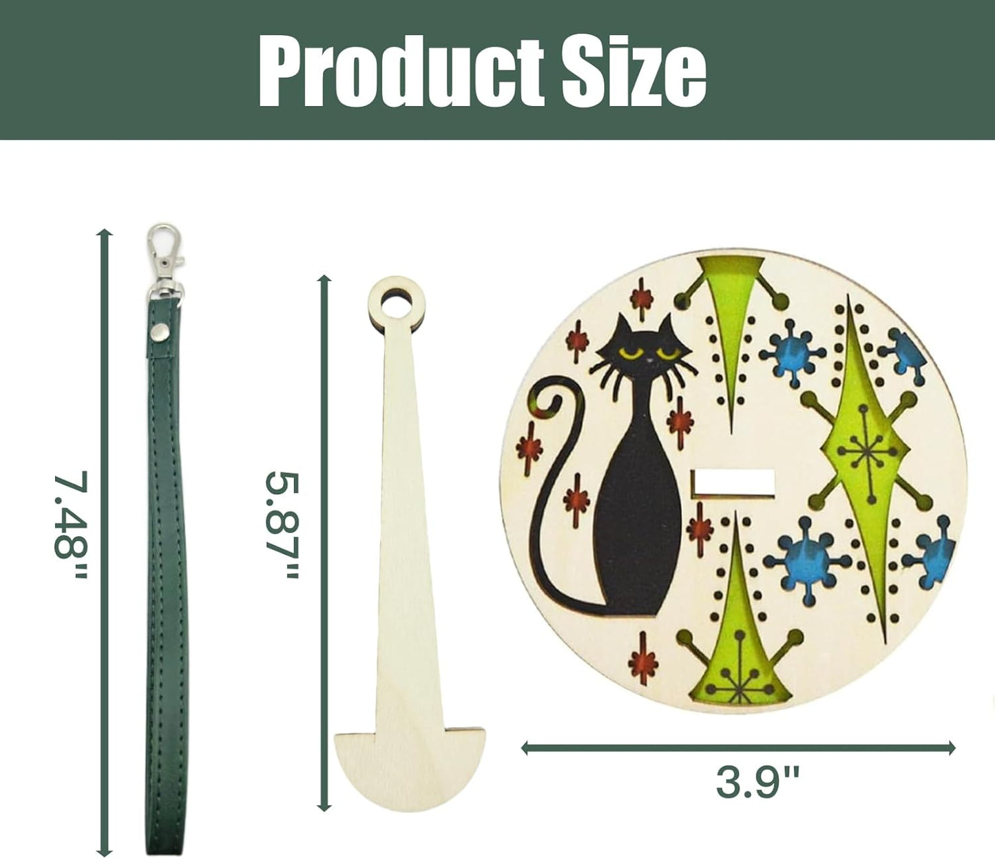 😍Portable Wooden Wrist Yarn Holder -with Leather Strap🧵