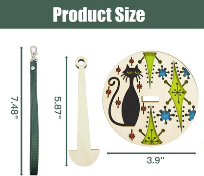 😍Portable Wooden Wrist Yarn Holder -with Leather Strap🧵