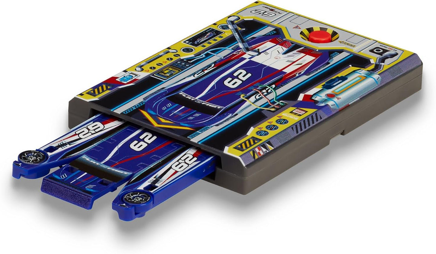 Original Stunt Card Racer – Flat Car Racer and Pocket Size Racecar Launcher