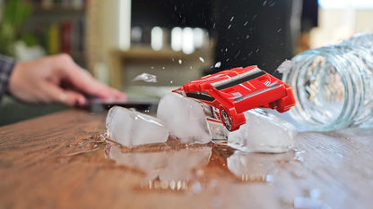 Original Stunt Card Racer – Flat Car Racer and Pocket Size Racecar Launcher