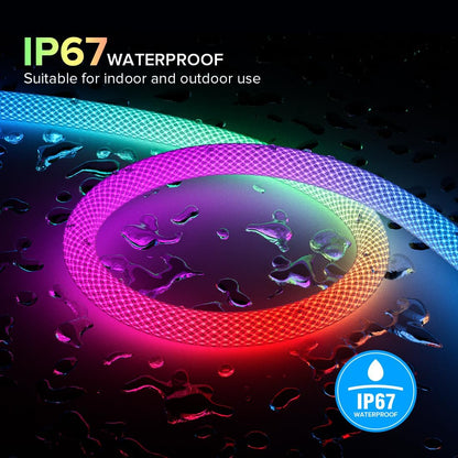 NESLEMY™2025 Brand New-360 Degree Luminous Reticulate Weave Rope Lights