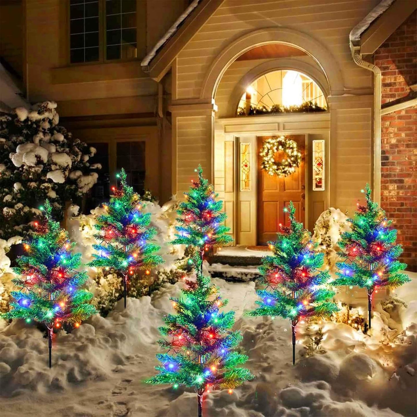🎄 Upgraded Solar Christmas Tree Stake Lights-🎉Thanksgiving Special Offers