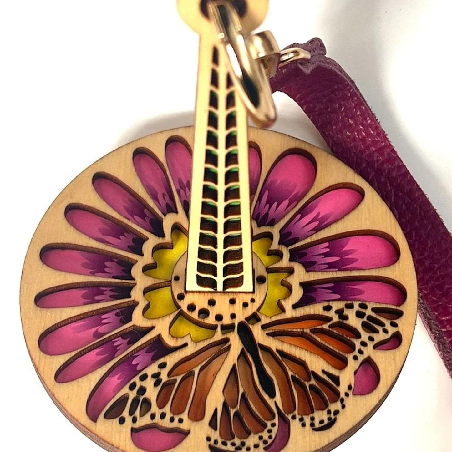 😍Portable Wooden Wrist Yarn Holder -with Leather Strap🧵