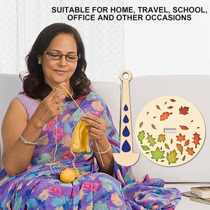 😍Portable Wooden Wrist Yarn Holder -with Leather Strap🧵