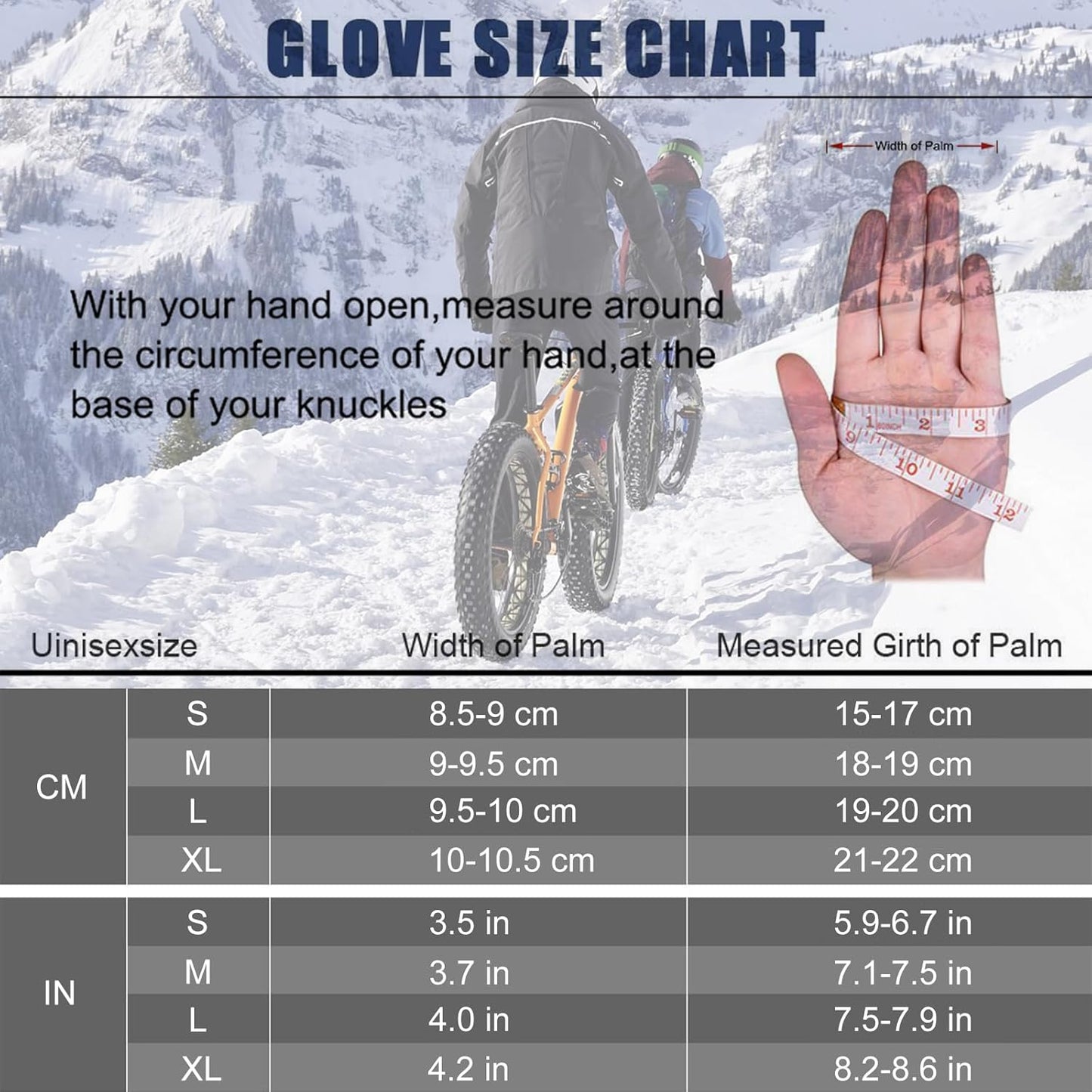 Outdoor Winter Gloves-Touchscreen and Windproof Full