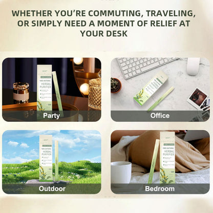QIAWI™Mullein Relaxation Stick – Soothes Lungs, Detoxifies, Freshens Breath