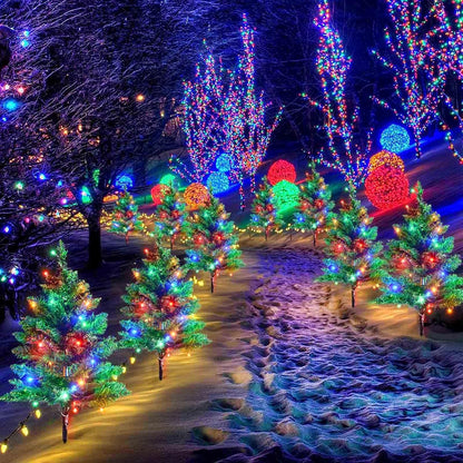 🎄 Upgraded Solar Christmas Tree Stake Lights-🎉Thanksgiving Special Offers