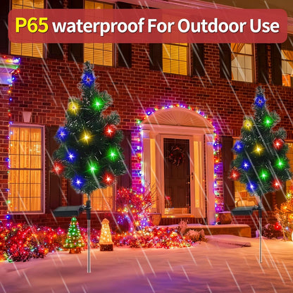 🎄 Upgraded Solar Christmas Tree Stake Lights-🎉Thanksgiving Special Offers