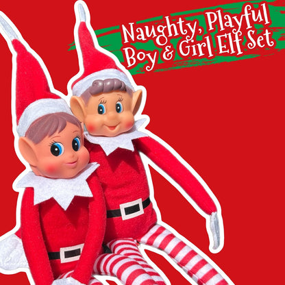 Playful Christmas Elves – Elfie & Elvie(12 in)