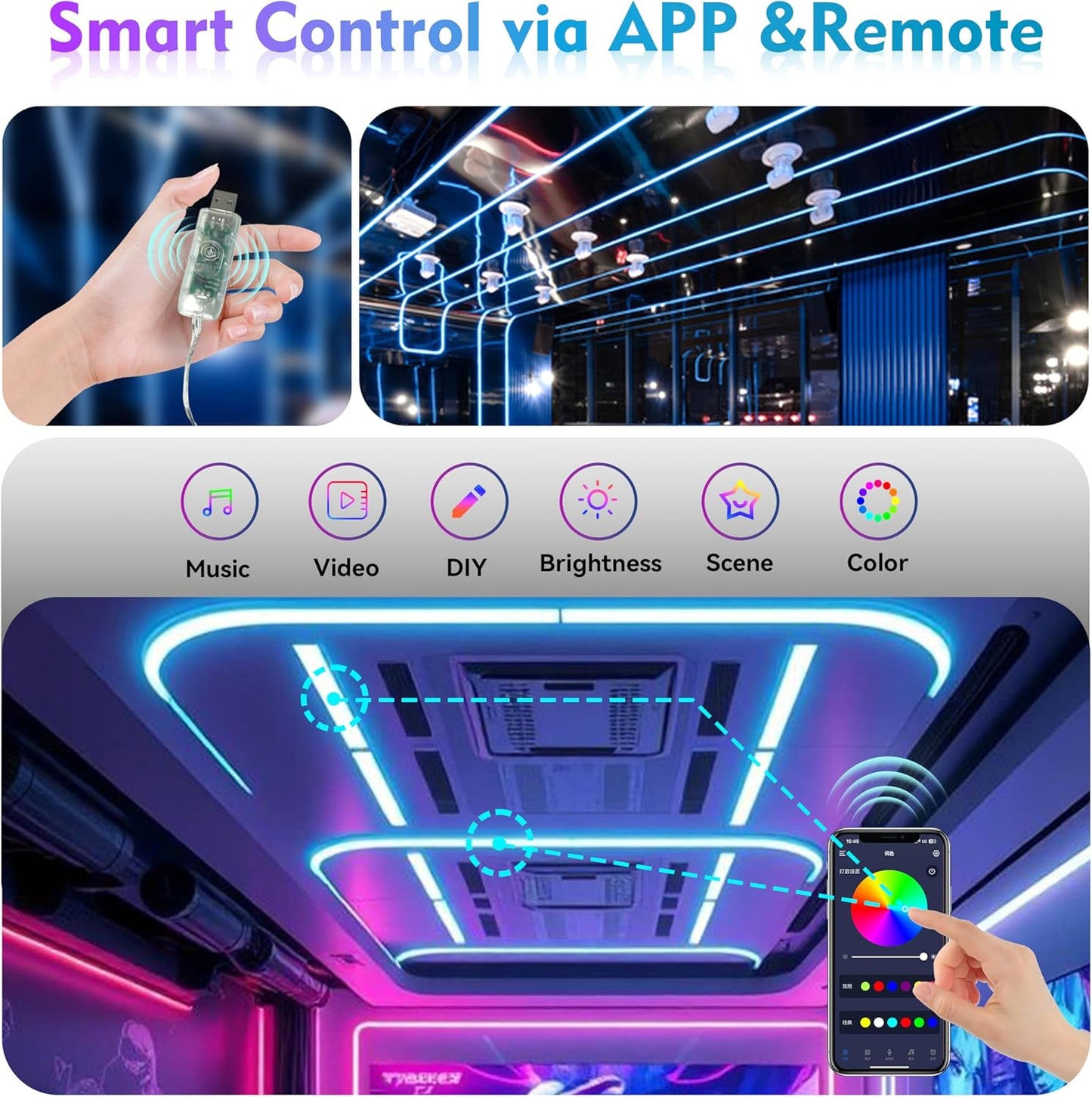 NESLEMY™2025 Brand New-360 Degree Luminous Reticulate Weave Rope Lights