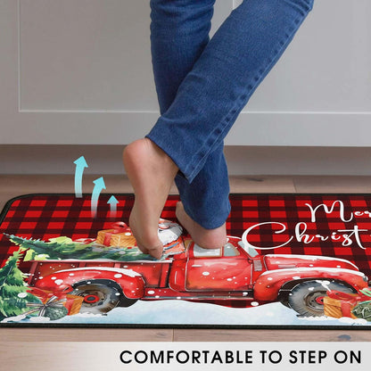 2025Christmas Kitchen Rugs-Suitable for Kitchen Holiday Sink Front Kitchen Mat