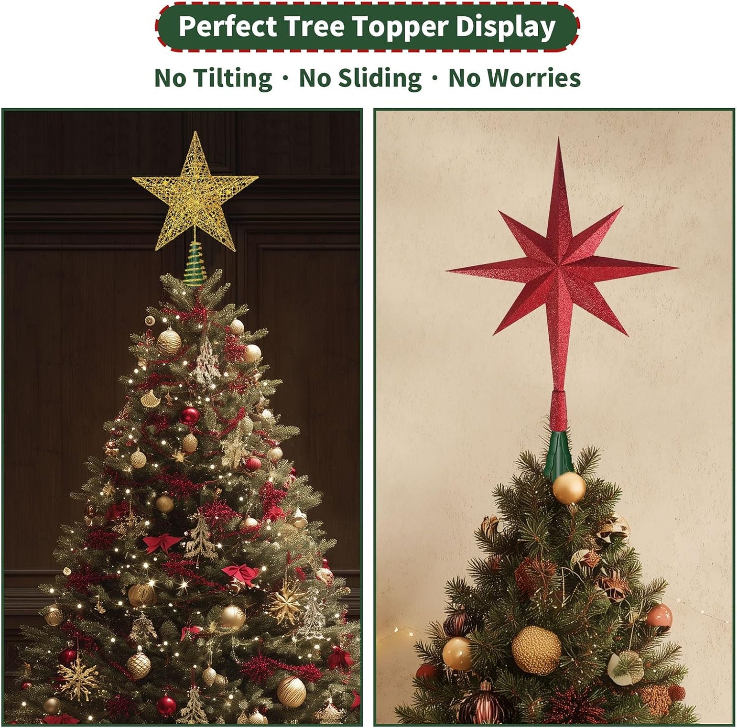 50% off on the last day!-🎄 Universal Christmas Tree Topper Holder –🔥 Secure, Stable & Invisible Support🔥