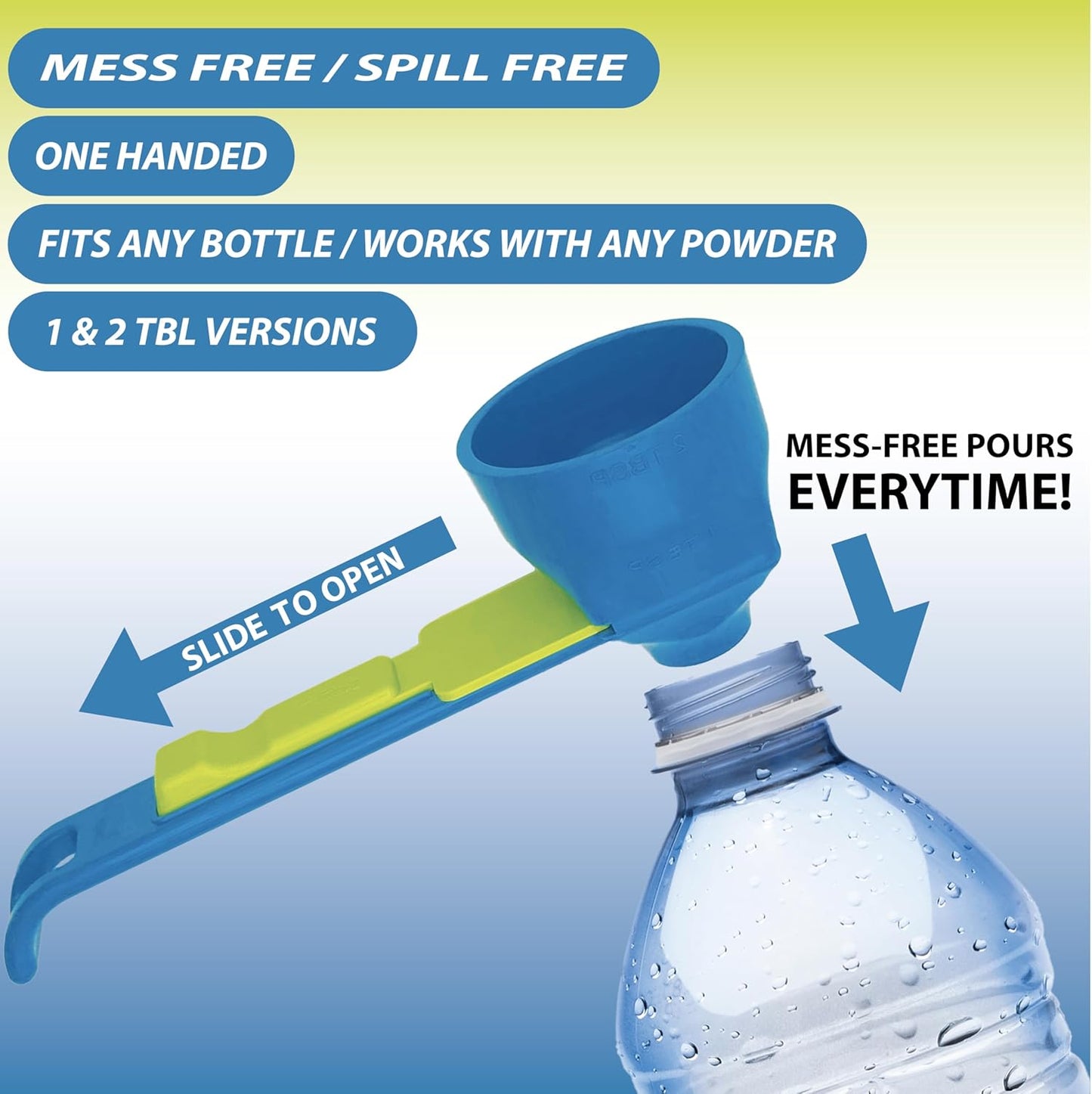 🔥50% off 🥄Original measuring scoop + funnel - No spill 🎈