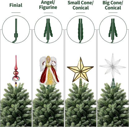 50% off on the last day!-🎄 Universal Christmas Tree Topper Holder –🔥 Secure, Stable & Invisible Support🔥