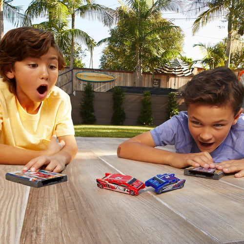 Original Stunt Card Racer – Flat Car Racer and Pocket Size Racecar Launcher