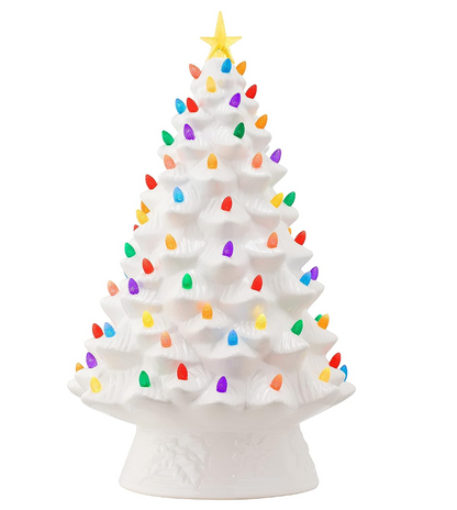 💥 Nostalgic Ceramic Christmas Tree with LED Lights