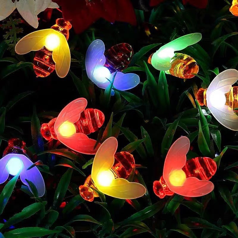 TAILEDEN™ 2025 Solar LED Bee String Lights - Cute Bee Garden Decoration