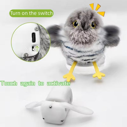 2025 Upgrade! Interactive Flapping & Chirping Bird Cat Toy 🐦🎵😻 Watch your kitty go wild!