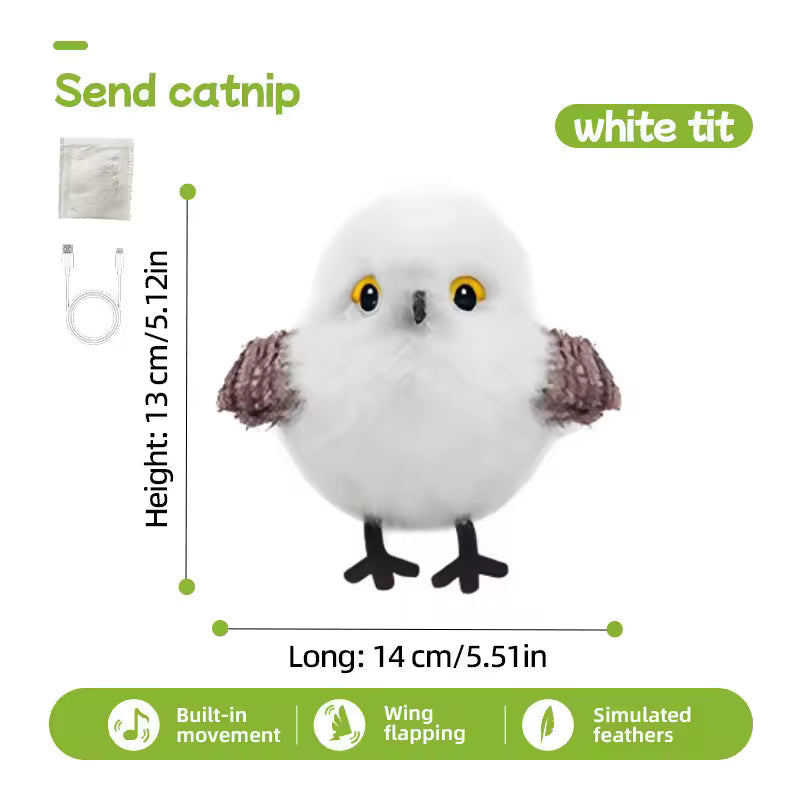 2025 Upgrade! Interactive Flapping & Chirping Bird Cat Toy 🐦🎵😻 Watch your kitty go wild!