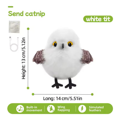 2025 Upgrade! Interactive Flapping & Chirping Bird Cat Toy 🐦🎵😻 Watch your kitty go wild!