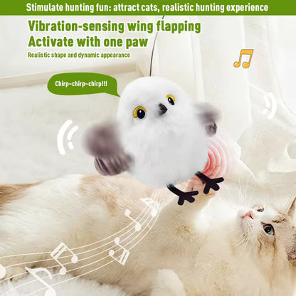 2025 Upgrade! Interactive Flapping & Chirping Bird Cat Toy 🐦🎵😻 Watch your kitty go wild!