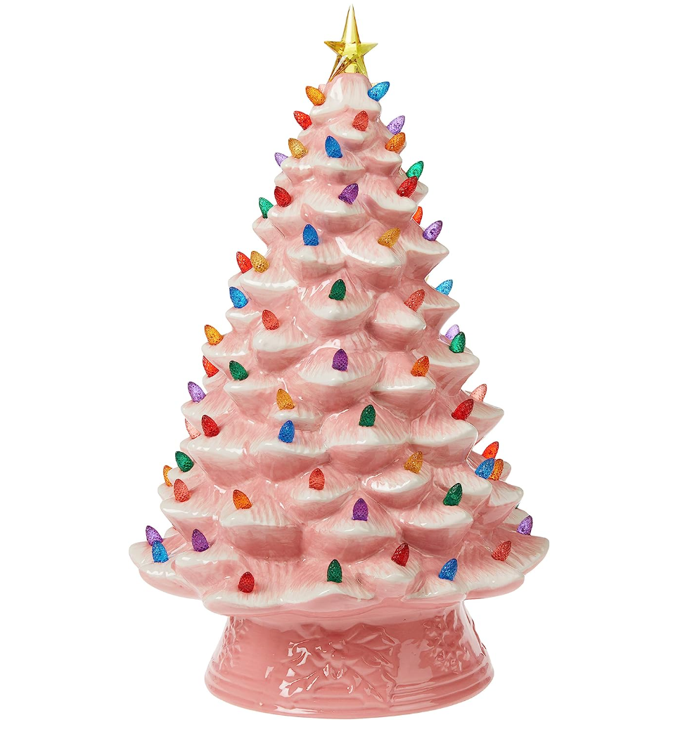 💥 Nostalgic Ceramic Christmas Tree with LED Lights