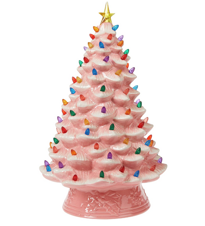 💥 Nostalgic Ceramic Christmas Tree with LED Lights
