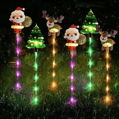 6-Pack Solar Christmas Decorative Lights - LED Fairy